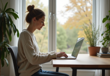 Stockage de fichiers dans le cloud : astuces et conseils essentiels pour bien gérer vos données ! Femme en bureau moderne organisant ses dossiers numériques