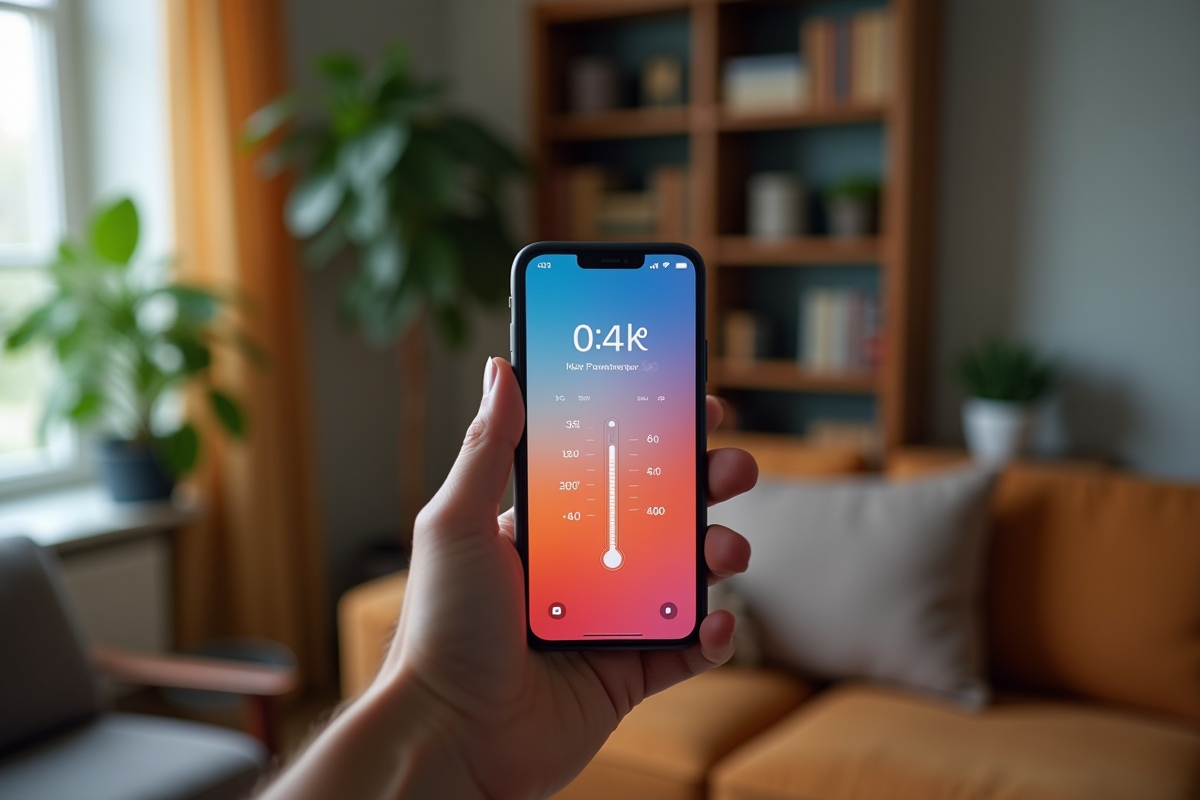thermomètre iphone