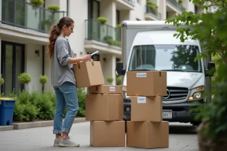 Déménagement écologique avec des cartons recyclés et des véhicules électriques